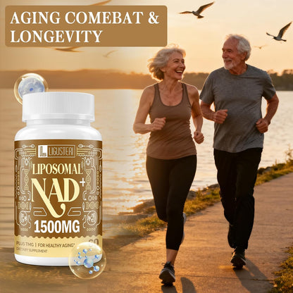 LIGUSTERI 1500 mg Liposomal NAD+ with TMG, 98%+ Absorption, 60 Softgels