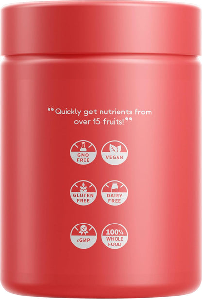 Codeage Instantfood Fast Fruits - Over 15 Fruit Powders Blend - Vegan Whole Food Multivitamin - Non-GMO - 90 Capsules