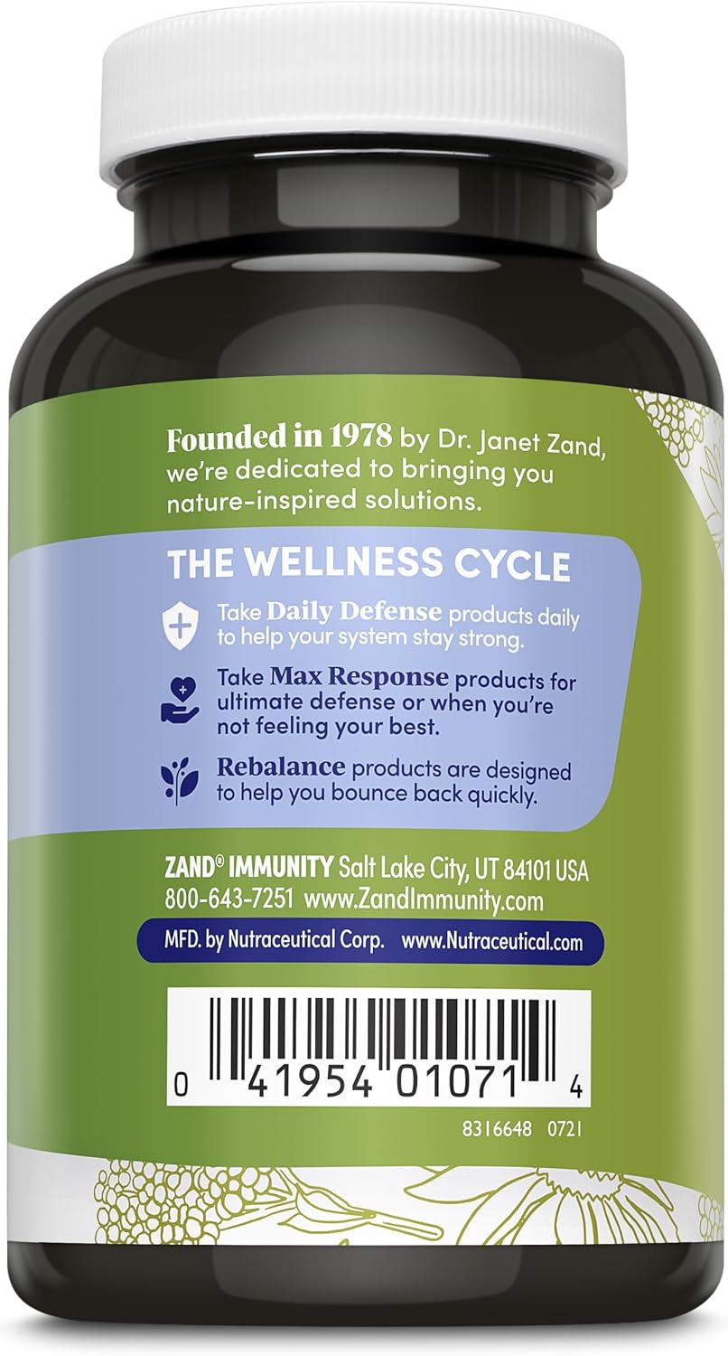 Zand Insure Herbal Immune Support - Vitamin C, Zinc, Echinacea, Elderberry and Ginger - 120 Veg Caps - görsel 2