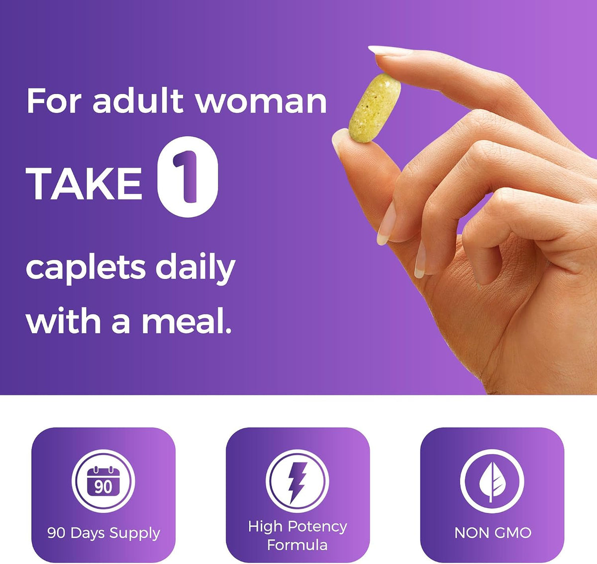 Vitamin World Ultra 360 Women's Multivitamin Once Daily, 90 Caplets - görsel 6