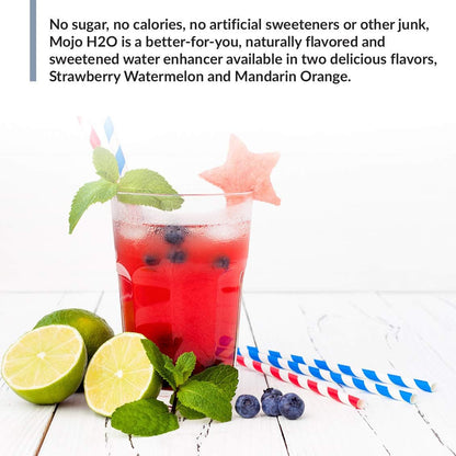 BioTrust Mojo H2O Natural Water Enhancer Drops, B Vitamins and Electrolytes, Sugar-Free, Zero Calories, Naturally Flavoured (Strawberry Watermelon, 4-Pack)