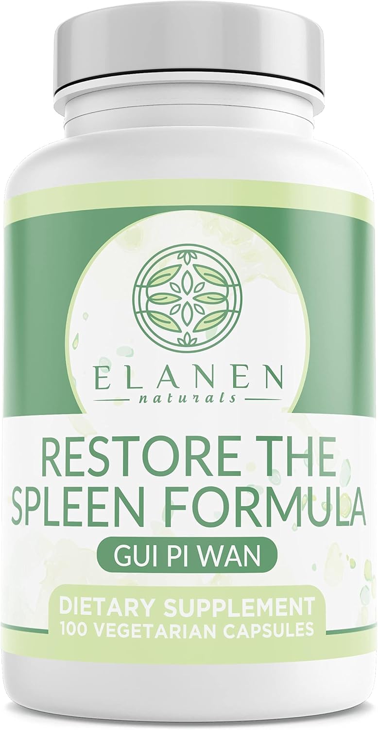 Elenan Naturals GUI Pi Wan - Third-Party Tested Traditional Chinese Herbal Supplement - 100 Vegetable Capsules - görsel 1