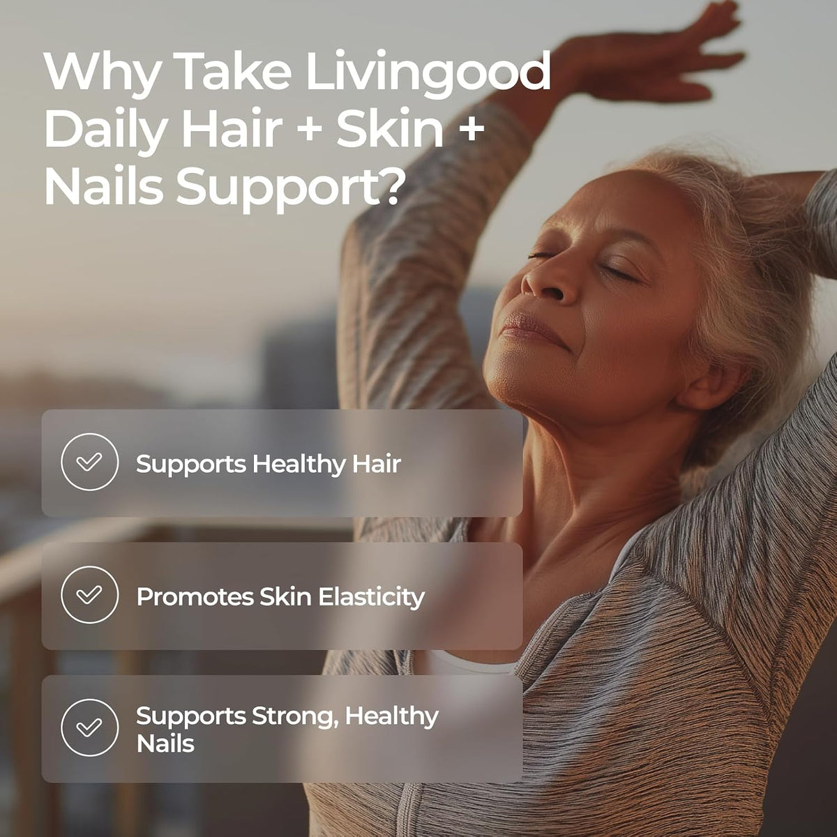 Livingood Daily Hair, Skin & Nails – Anyone seeking a comprehensive beauty boost: Instead of taking multiple – Image 4