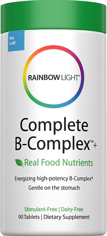 Rainbow Light Complete B-Complex, 90 Tablets, Food Based, Energy Support