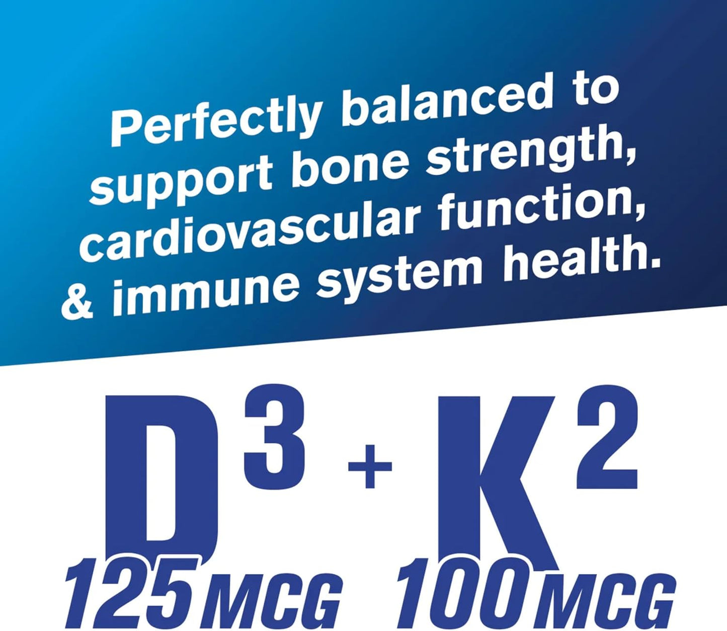 GAT SPORT Vitamin D3 K2, 5000 IU (125 mcg), 60 Veggie Caps - görsel 4