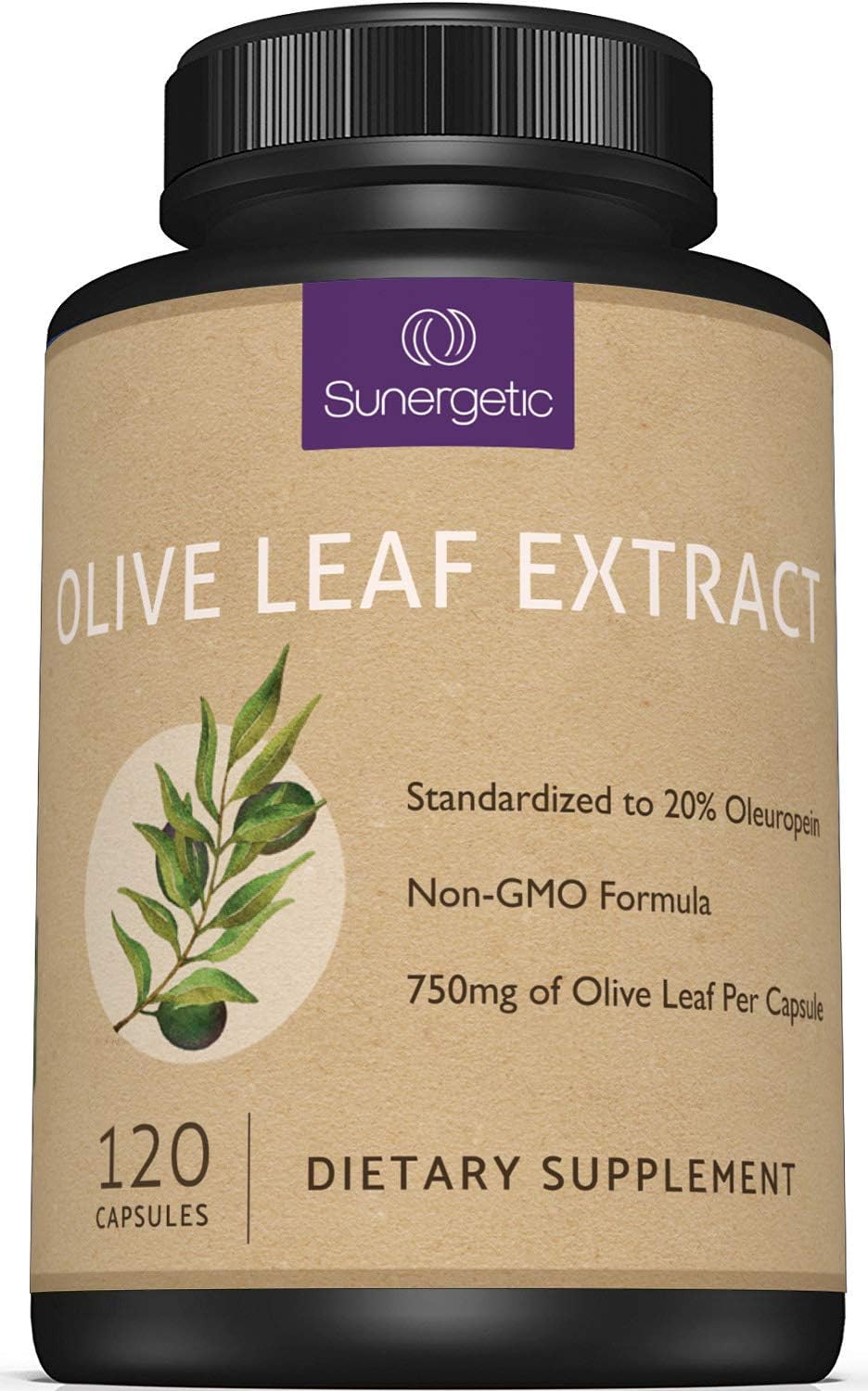 Premium Olive Leaf Extract Capsules – 20% Oleuropein – Immune & Cardiovascular Support – 750 mg – 120 Capsules - görsel 1