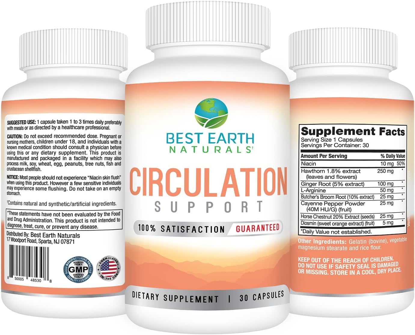 Best Earth Naturals Circulation Supplement - Balanced Formula for Optimal Circulatory Support - 30 Capsules - görsel 2