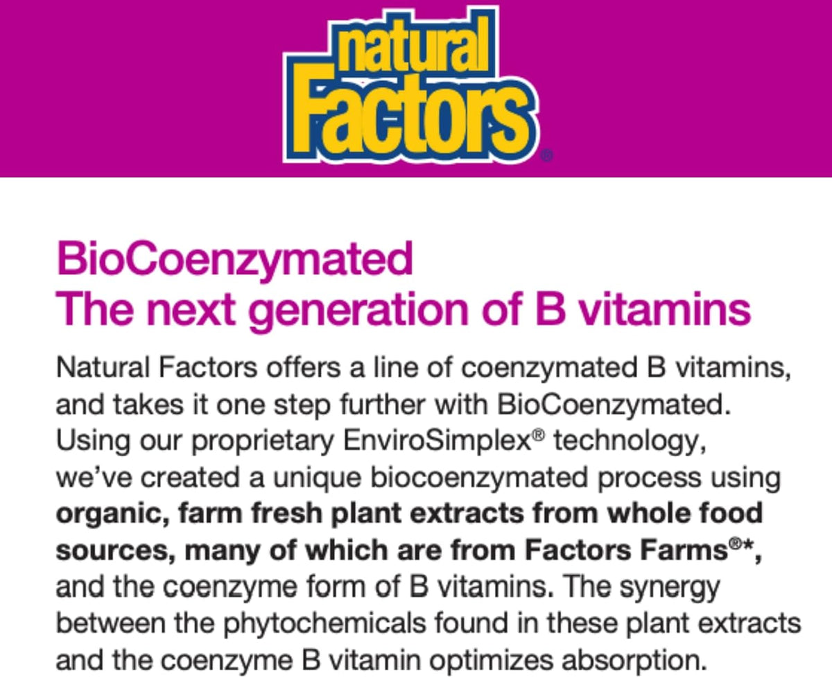 Natural Factors BioCoenzymated Methylfolate 1000 mcg, 60 Tablets - görsel 3