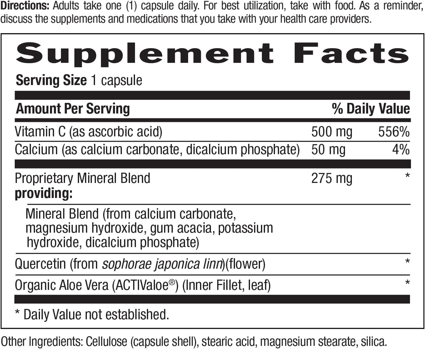 Country Life Buffer-C 500 mg Buffered Vitamin C, 120 Capsules - görsel 4