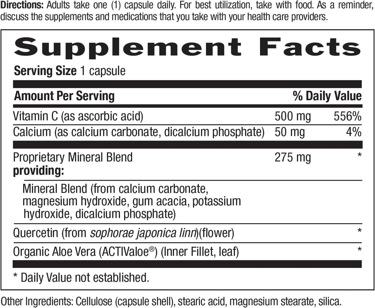 Country Life Buffer-C 500 mg Buffered Vitamin C, 120 Capsules - görsel 4