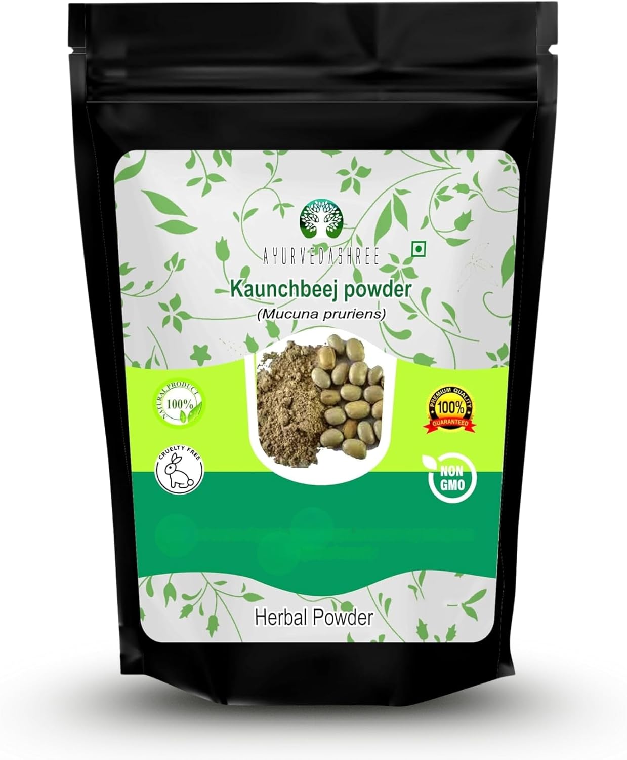 Ayurvedashree Mucuna Seed Powder (Kapikacchu/Kaunch Beej) - 200g - görsel 1