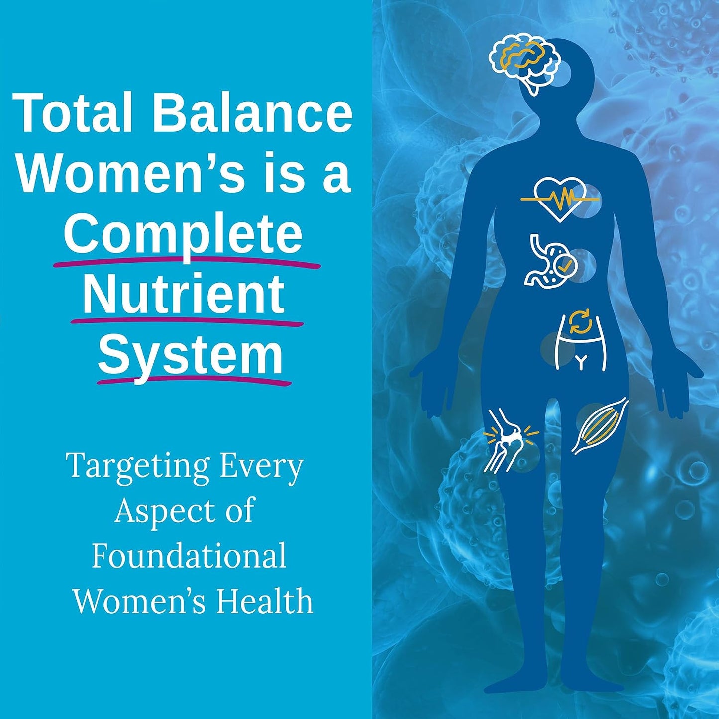 Xtendlife Total Balance Women's Premium Extra Strength Daily Multivitamin and Mineral – 90+ Nutrients for Immune, Heart, Digestive and Cellular Health (30-Day Supply) - görsel 5