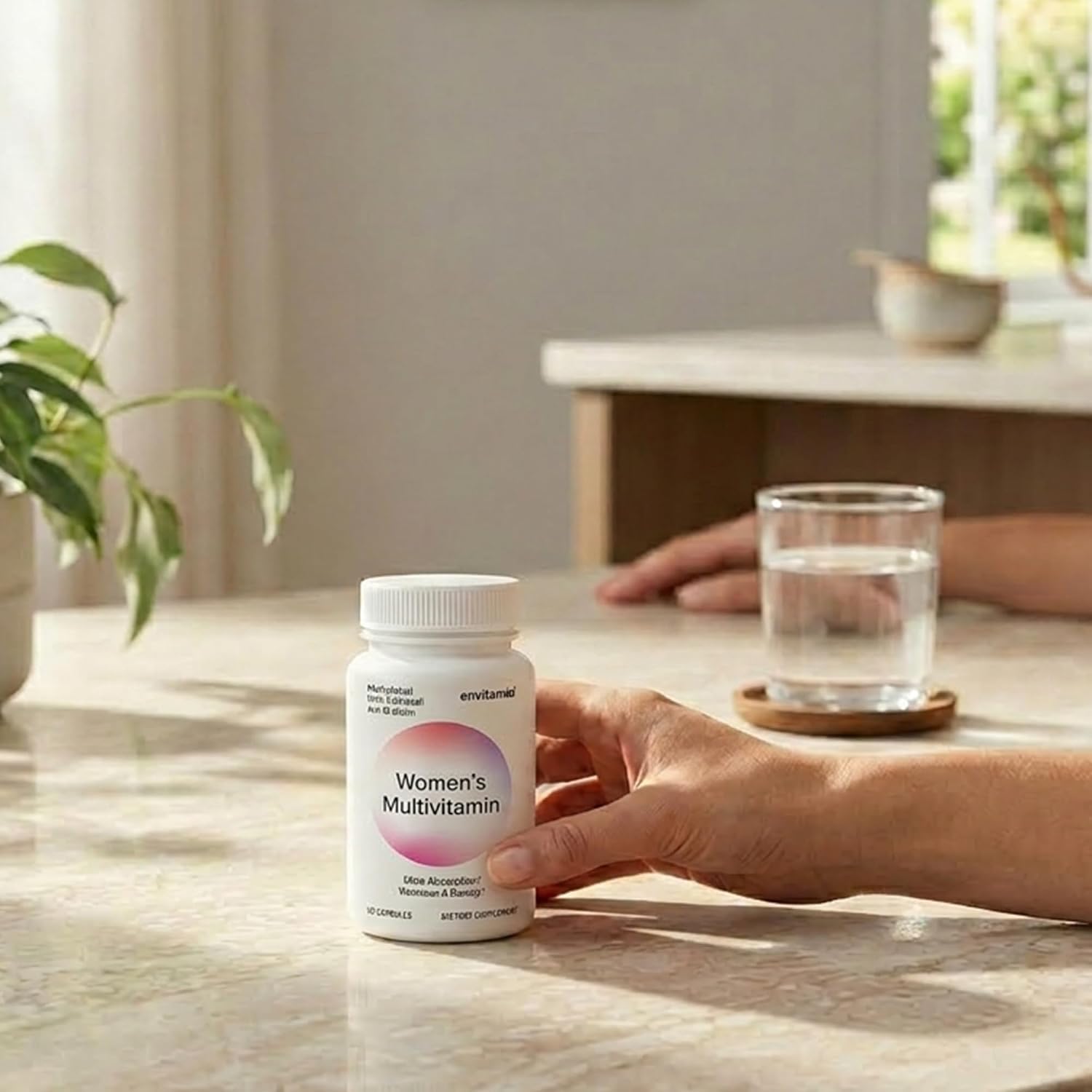 envitamin Women's Methylated Multivitamin Multimineral with Iron, Biotin, Horsetail, D3-K2 & L-Methylfolate - görsel 2