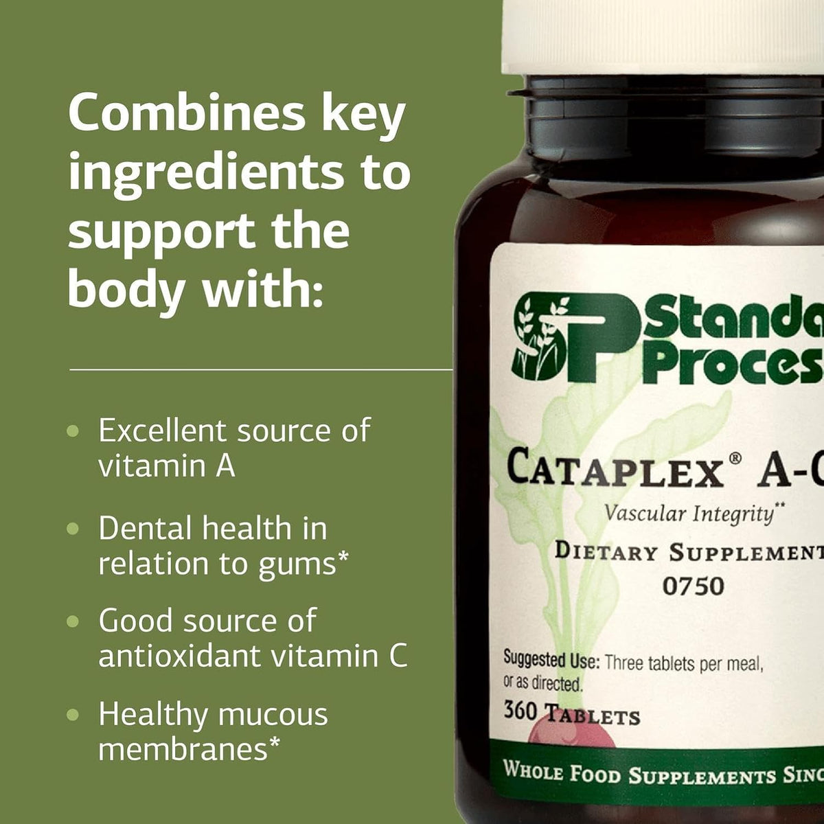 Standard Process Cataplex A-C-P – Healthy Cell & Tissue Food Supplement - görsel 4
