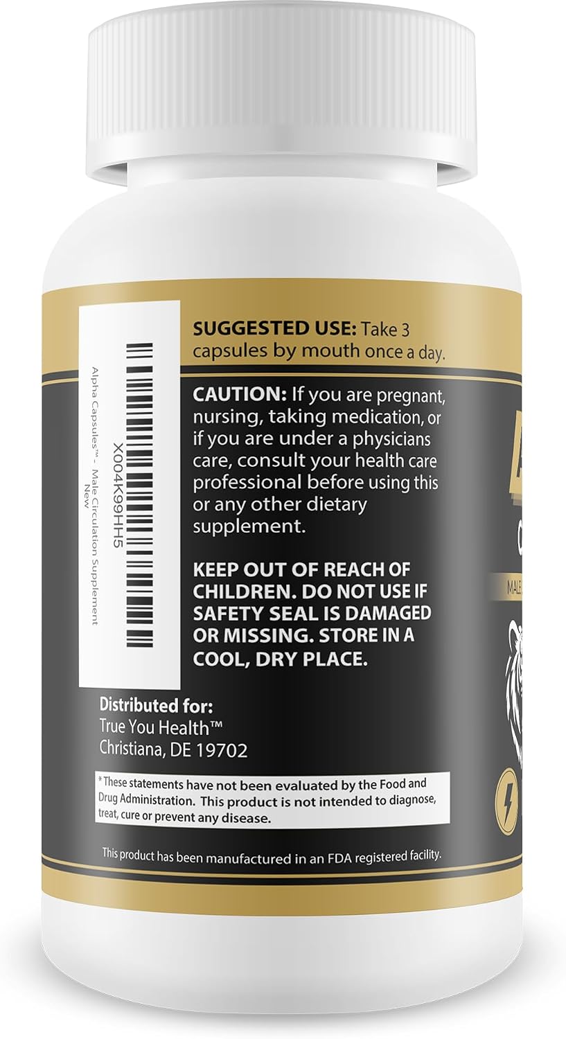 Alpha Capsules - Male Circulation Supplement for Blood Flow Support - görsel 3