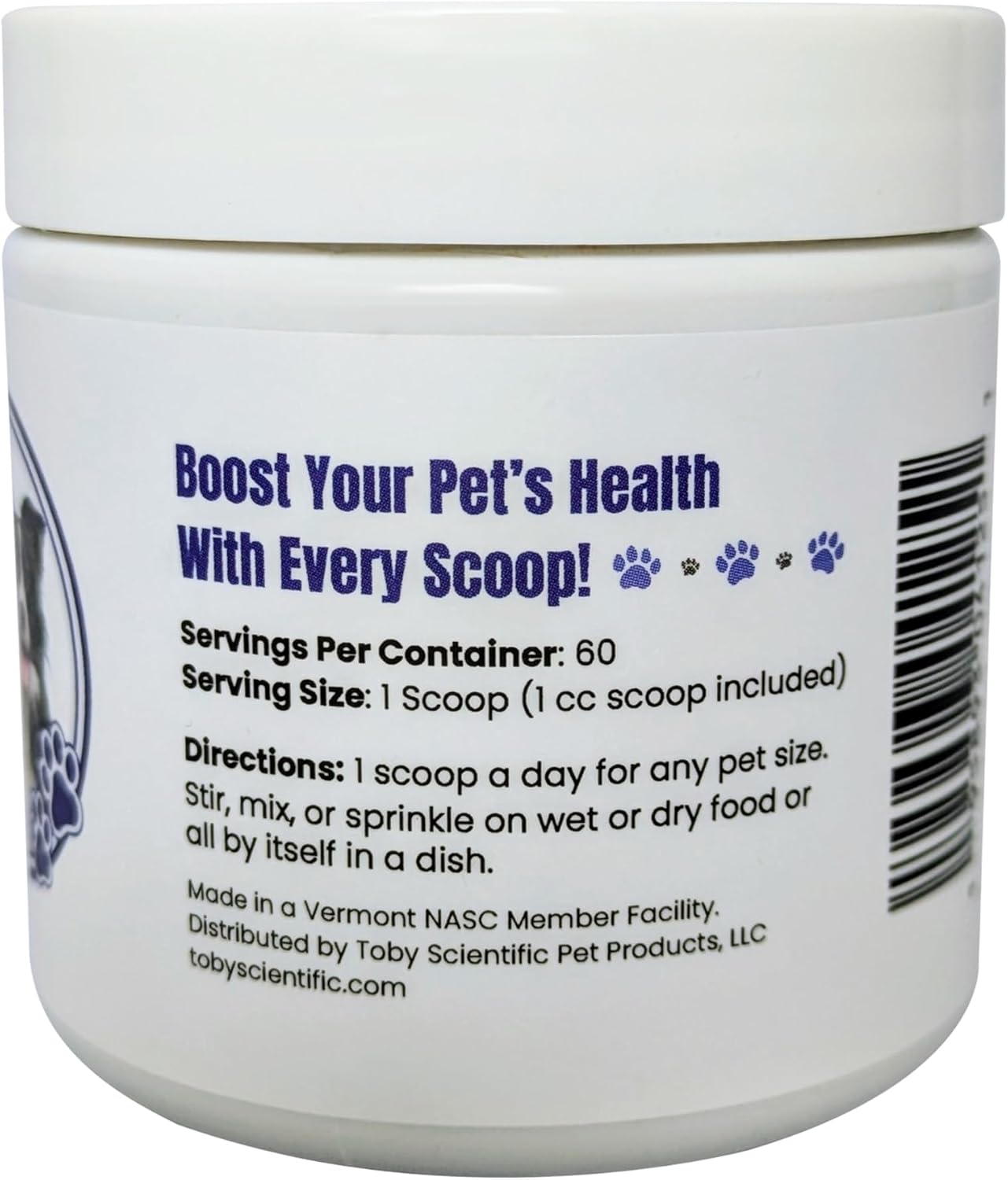 Toby's Immune Boost - Methylcobalamin B12 & D-Mannose Powder for Dogs and Cats - görsel 6