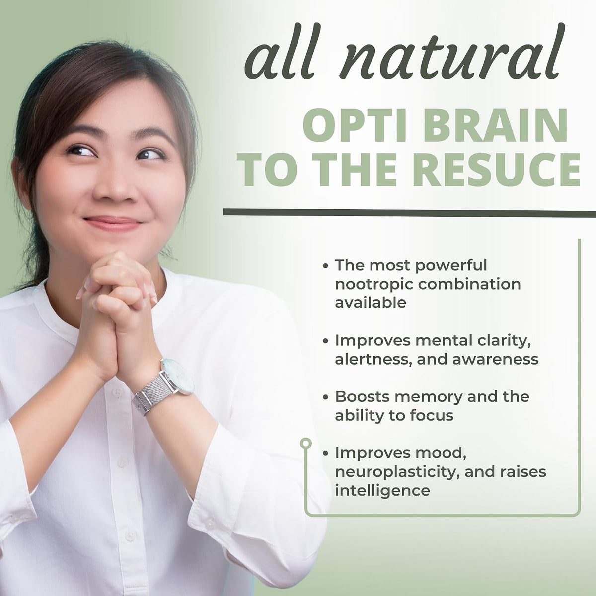 Optimum Health Systems Brain – Comprehensive Nootropic Blend for Memory, Mood & Focus (90 Capsules) - görsel 6