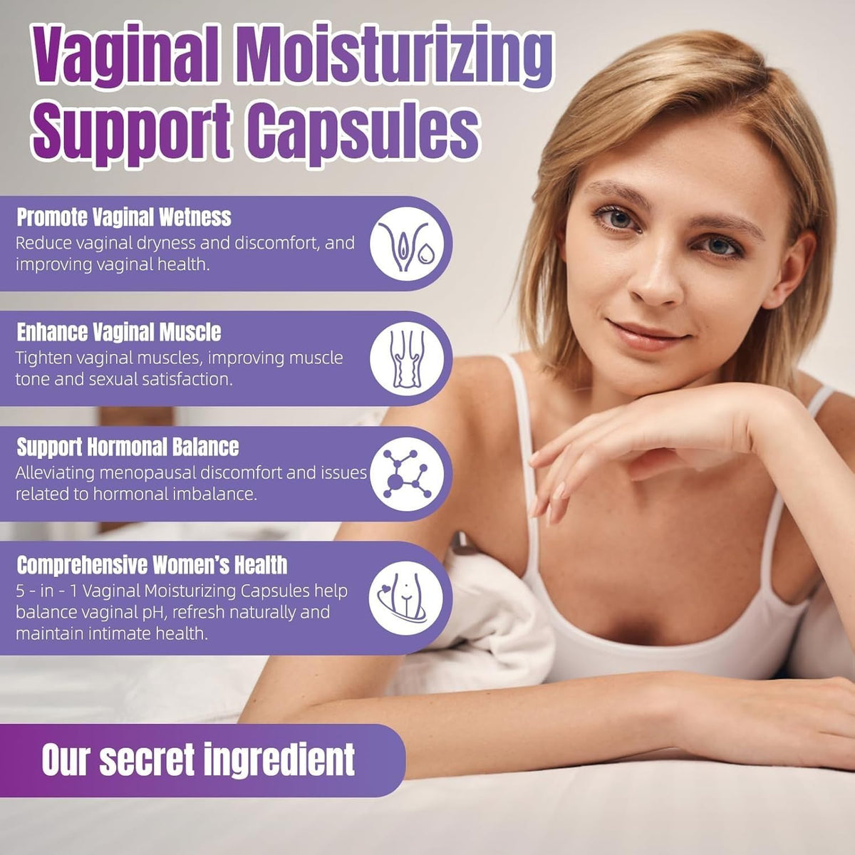 SUWENY Vaginal Moisturiser & Toning Capsules – Convenient & Mess-Free: Simple twice-daily capsules eliminate the – Image 5