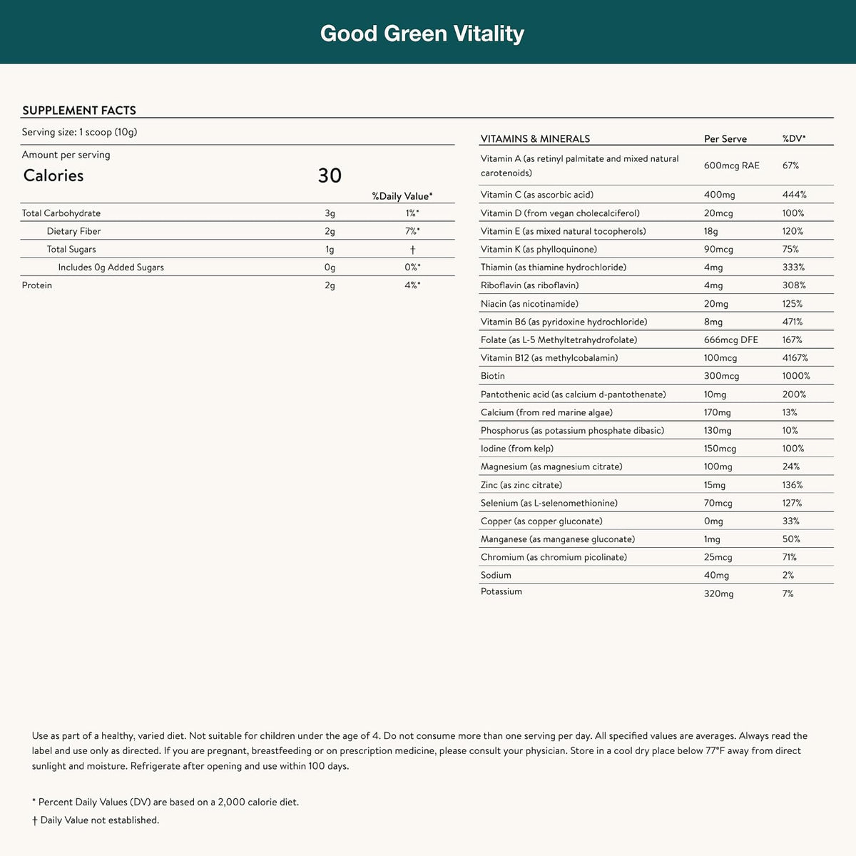 Nuzest Greens Powder Good Green Vitality – Vitamins, Minerals & Superfoods – Vegan Multivitamin Supplement (300g) - görsel 7