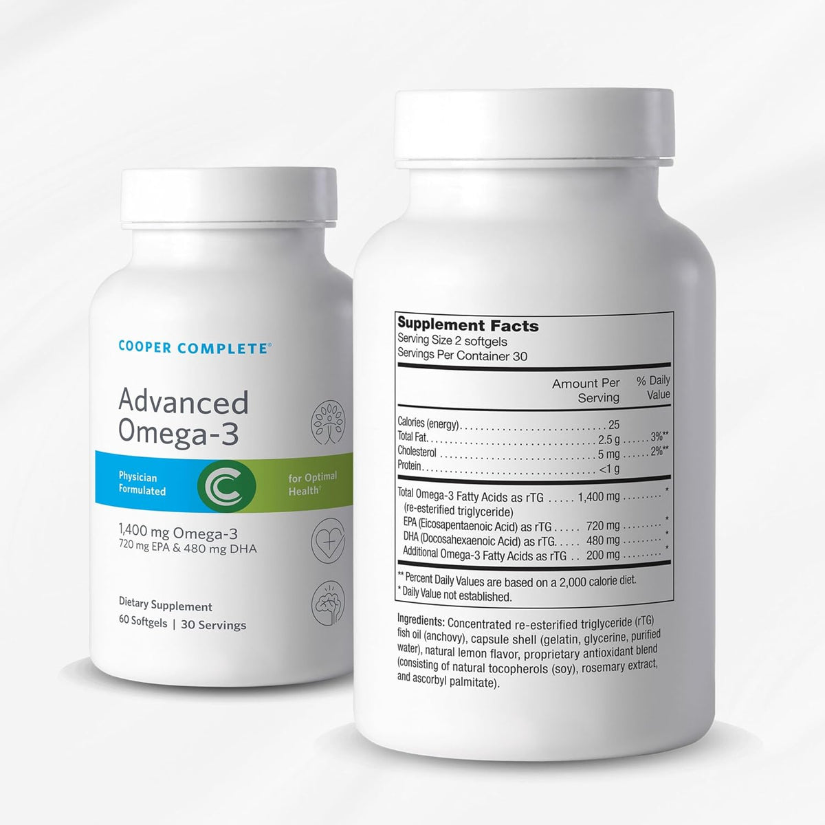 Cooper Complete Basic One Multivitamin Iron Free + Omega-3, 60 Day Supply - görsel 2