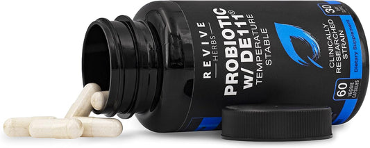 Advanced Probiotic with DE111 Strain (Bacillus subtilis). Spore-Forming Probiotic. No Refrigeration Needed. 11.5 Billion Organisms. Probiotics for Women and Men. 60 Vegetable Capsules.