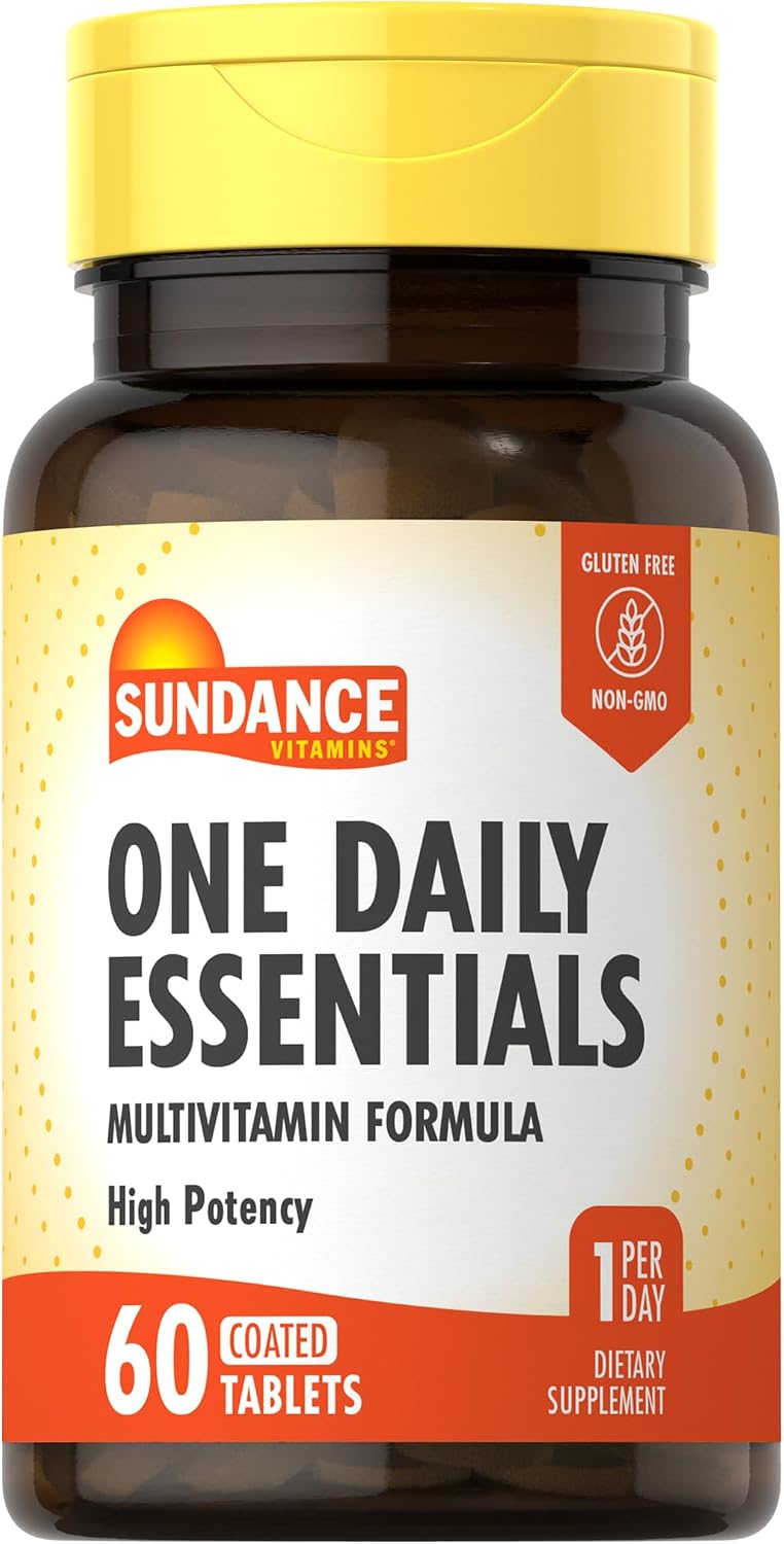 Sundance Daily Multivitamin for Adults | 60 Tablets | High Potency Formula | Non-GMO and Gluten-free Supplement - görsel 1