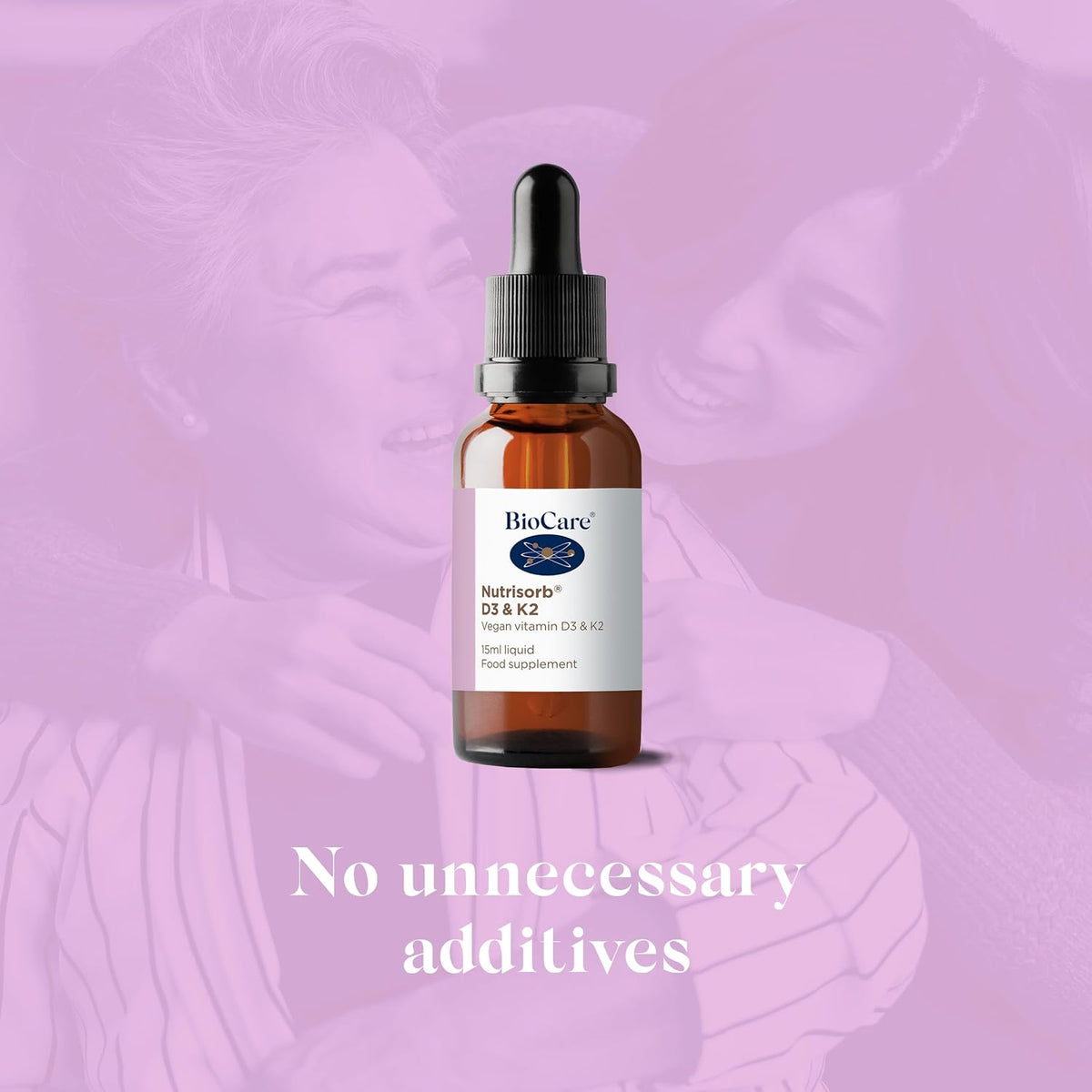 Biocare Nutrisorb D3 & K2 Liquid Drops, 15 ml - görsel 3