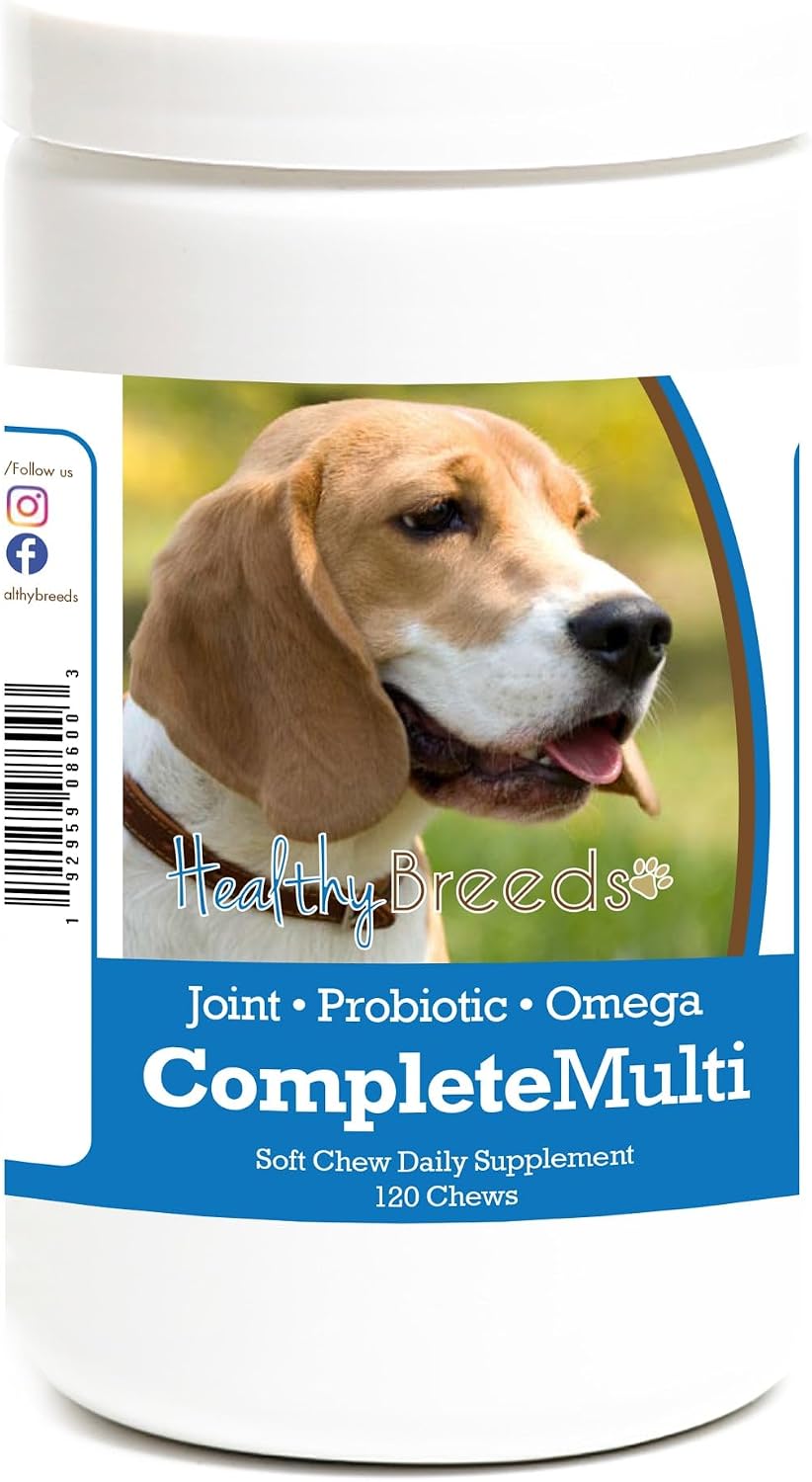 Healthy Breeds Beagle All-in-One Multivitamin Soft Chews, 120 Chews - görsel 1