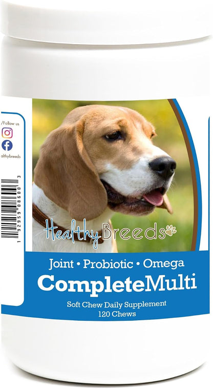 Healthy Breeds Beagle All-in-One Multivitamin Soft Chews, 120 Chews