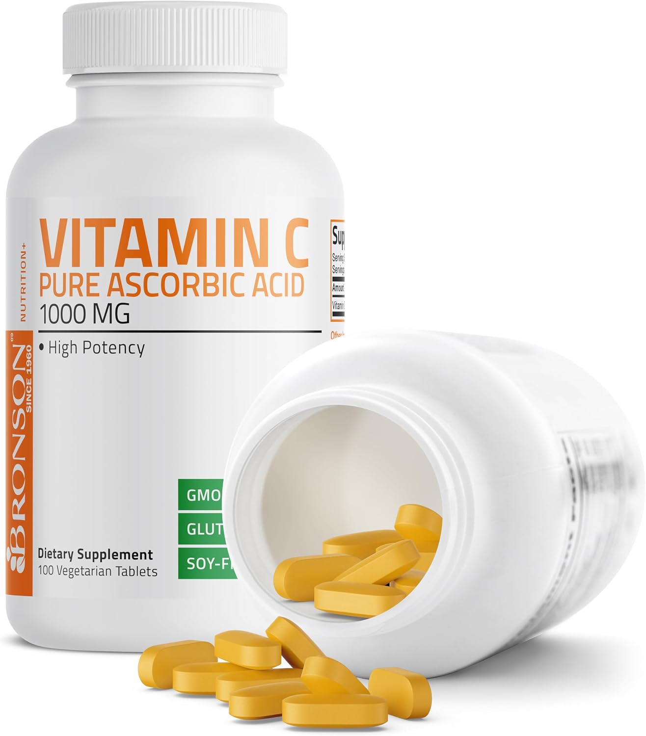Bronson Vitamin C 1000mg Premium Non-GMO Ascorbic Acid Tablets - görsel 7