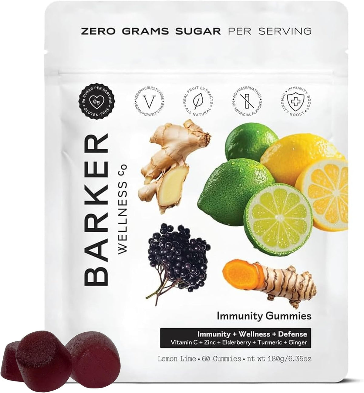 Barker Wellness Vitamin B-Complex Gummies – Sugar-Free Cherry, Vegan, Energy & Metabolism support - görsel 8