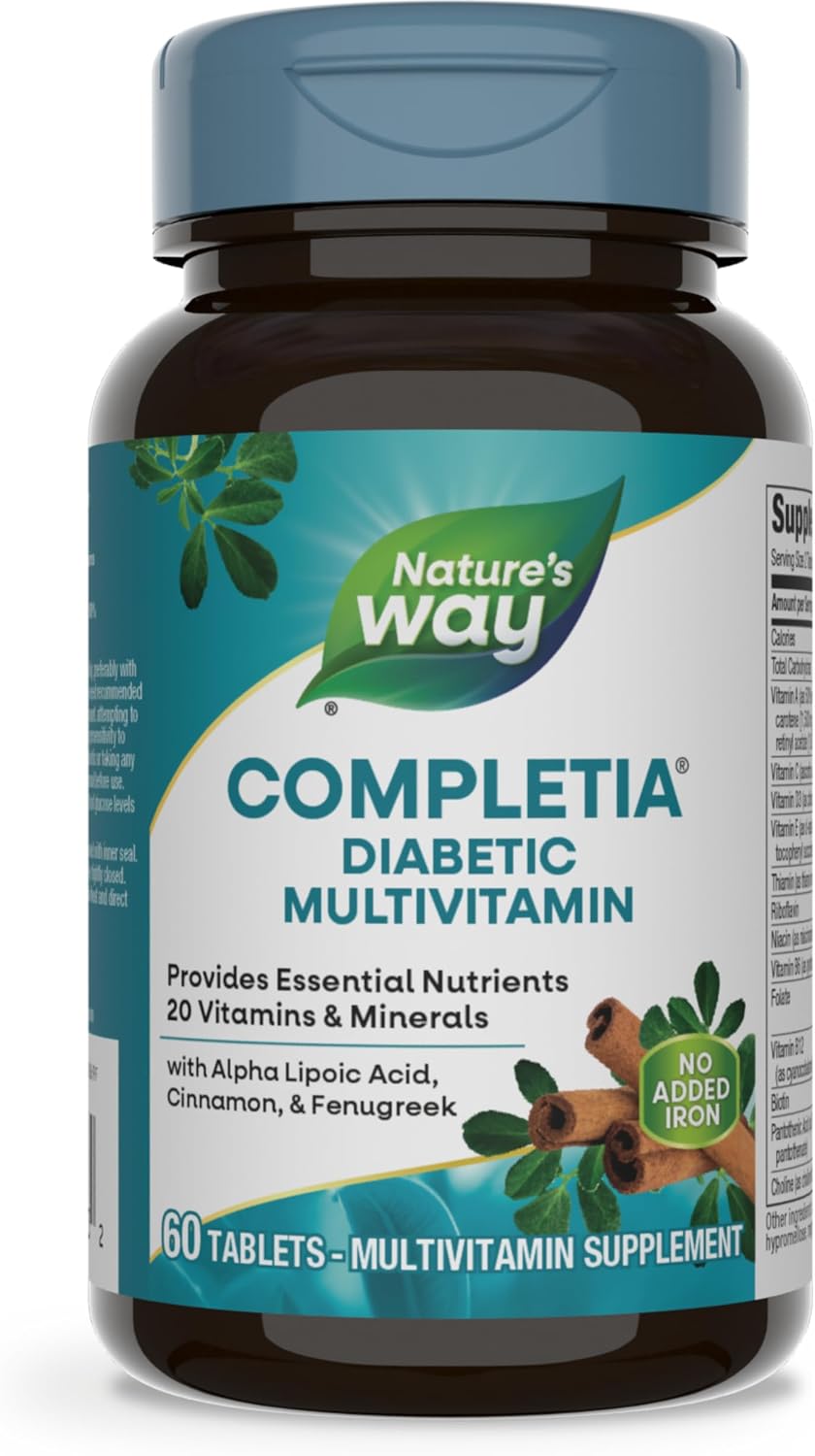 Nature's Way Completia Diabetic Multivitamin - 60 Tablets - görsel 1