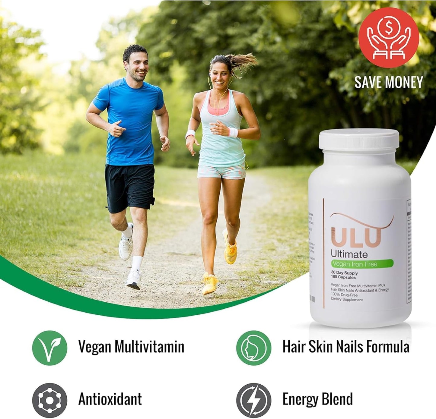 ULULIFE Ultimate Multivitamin – Vegan, Iron-Free, for Hair, Skin & Nails (360 Capsules, Pack of Two) - görsel 8