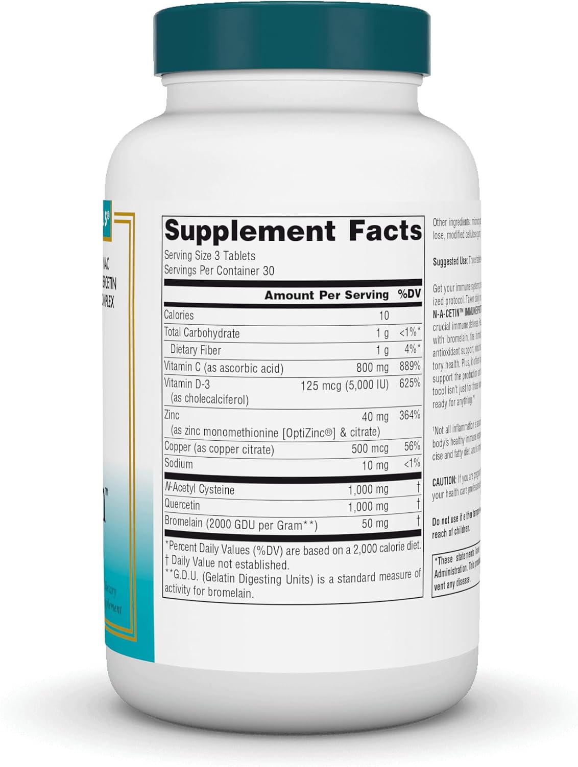 Source Naturals Wellness N-A-Cetin Immune Protocol – 90 Tablets - görsel 2