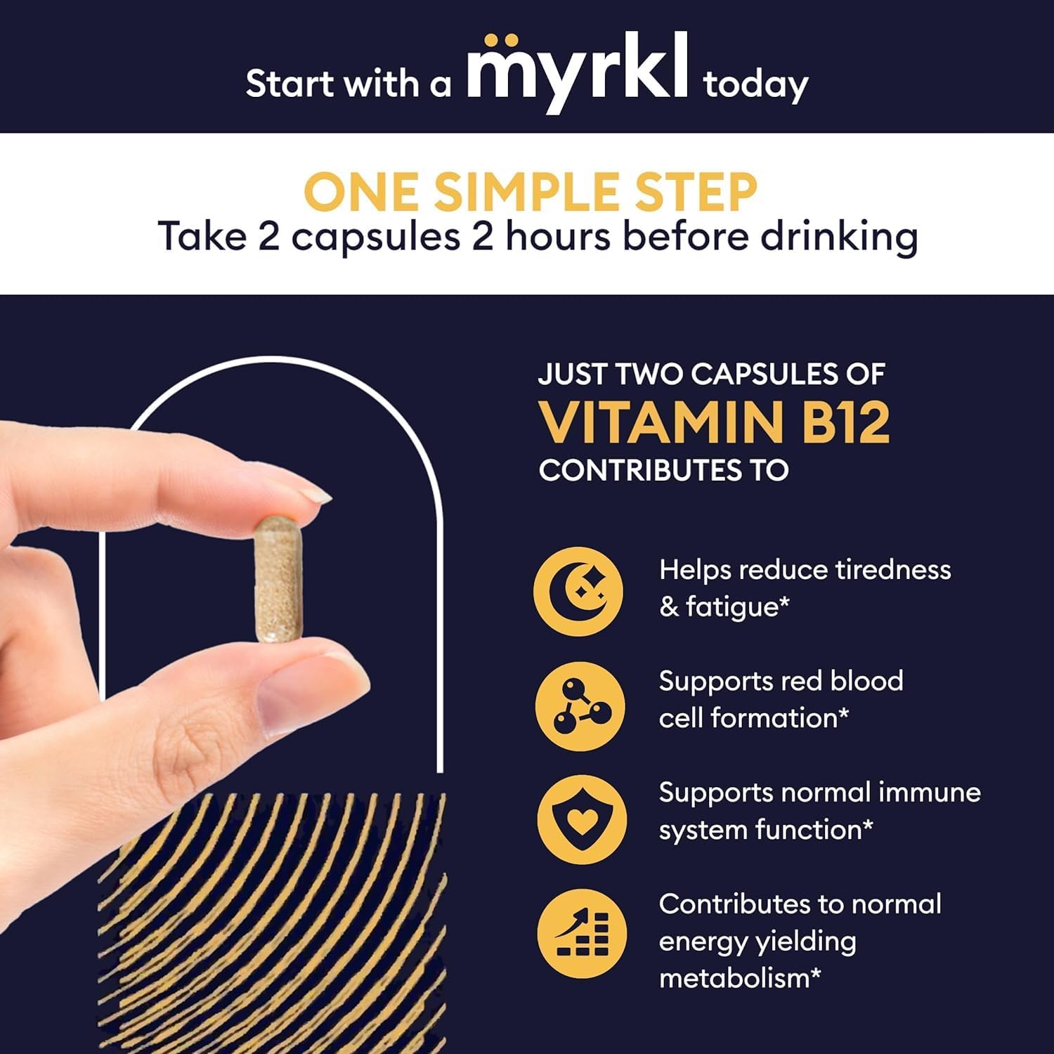 Myrkl Pre-Drinking Food Supplement for Liver Support, 30 Capsules - görsel 4