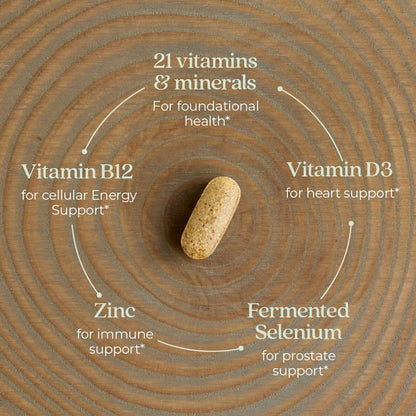 New Chapter Every Man's One Daily Multivitamin - Wholefood Fermented with Organic Herbs - 96 Tablets
