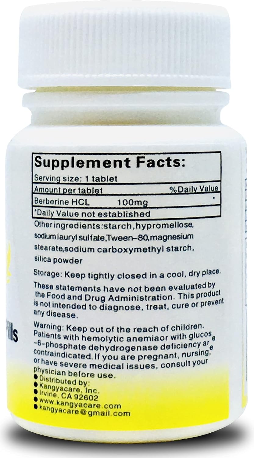 Berberine Herbal Pills - Huang Lian Su (Berberine Extract) - 200 Capsules (2 Bottles) - görsel 3