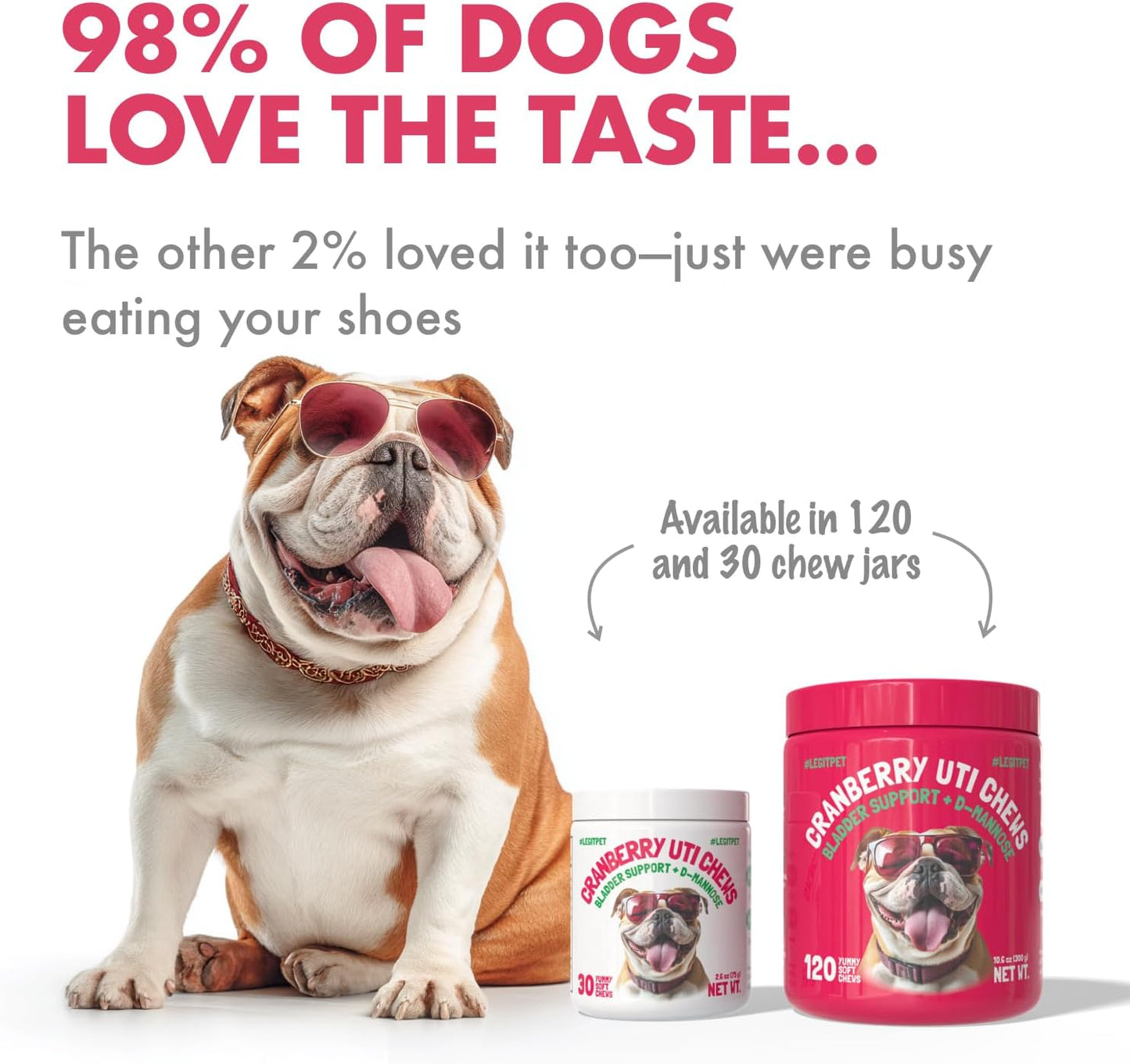 LEGITPET Cranberry UTI Chews for Dogs with D-Mannose – Bladder Support, 120 Soft Chews - görsel 3