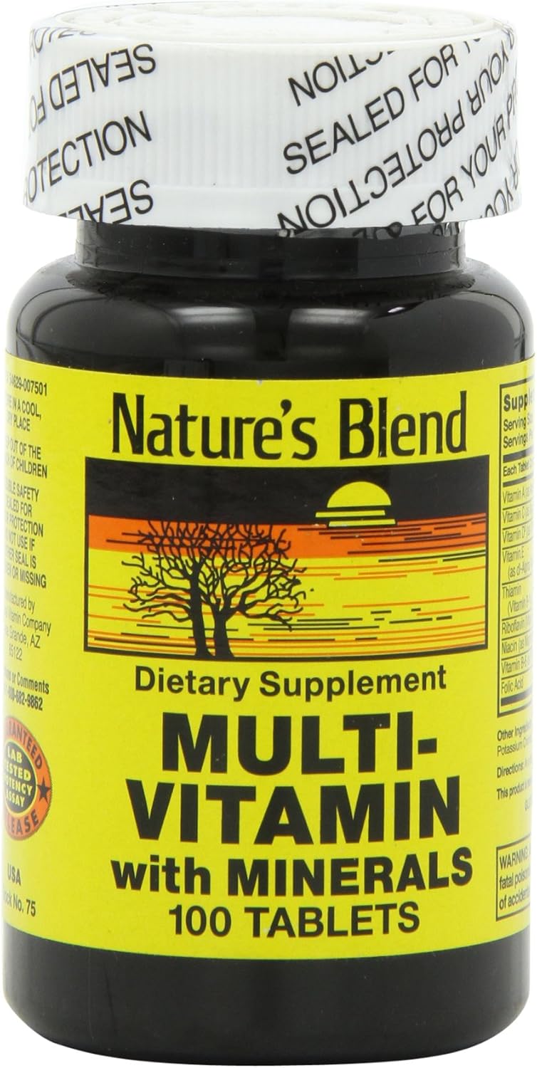 Nature's Blend Multivitamin & Mineral Tablets, 100 Tablets - görsel 1