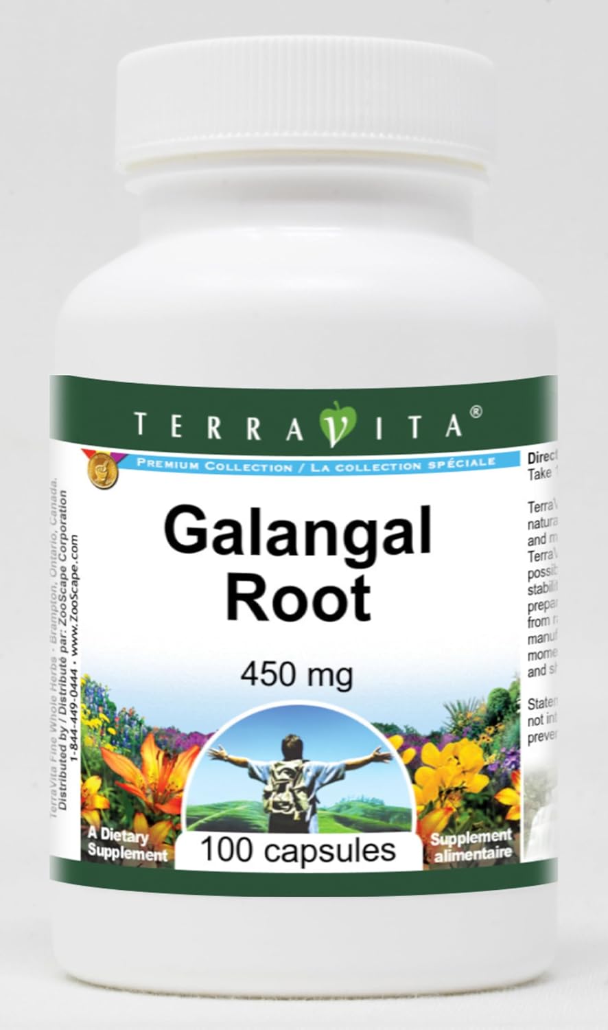 Galangal Root - 450 mg (100 Capsules) - 3 Pack - görsel 1