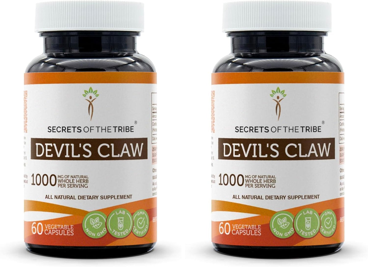 Secrets of the Tribe Devil's Claw 120 Capsules, 1000 mg - görsel 6