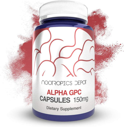 Nootropics Depot Alpha GPC Capsules (150mg, 180 Count)