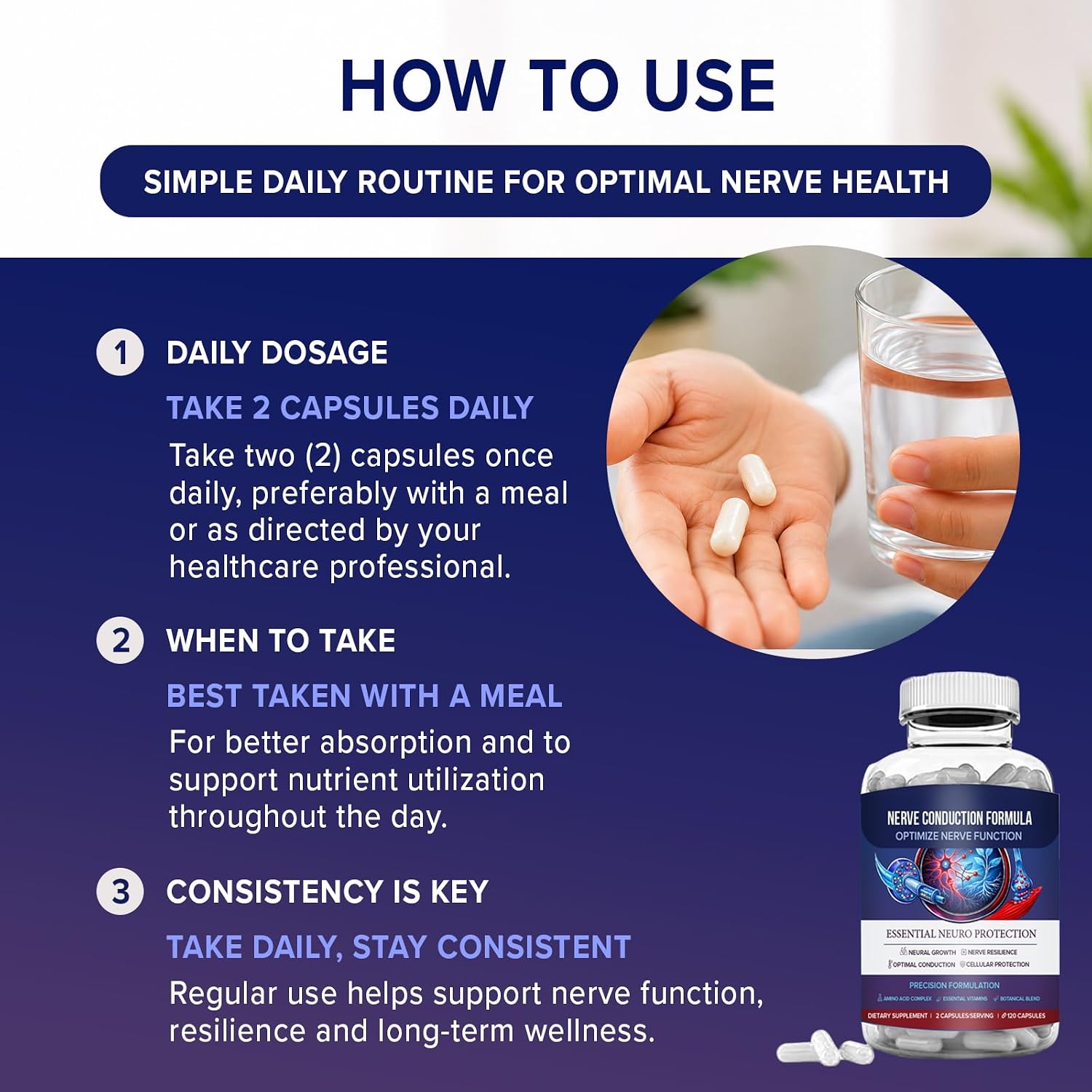 Nerve Support Supplement - Maximum Strength Formula - görsel 7