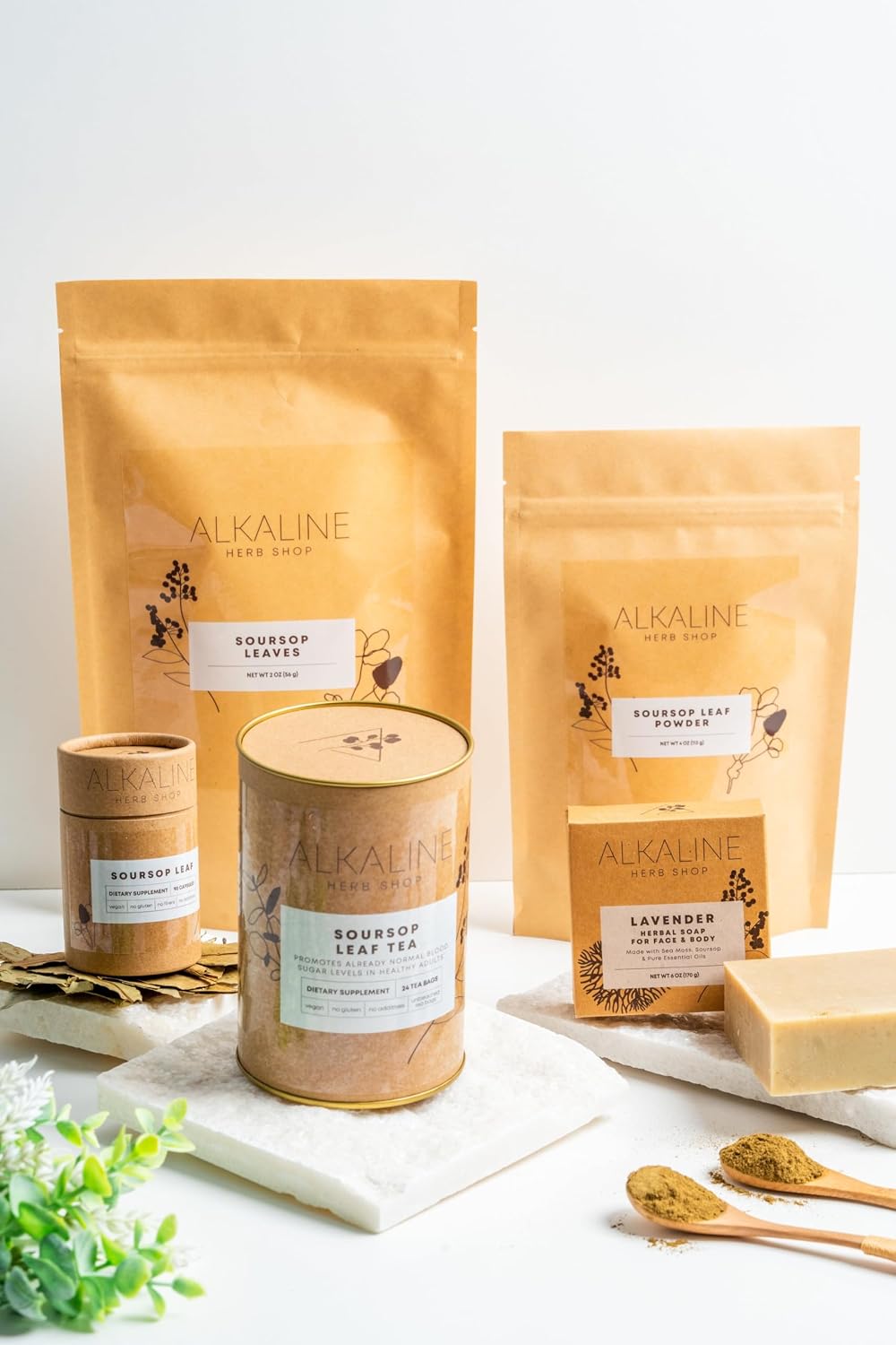 Alkaline Herb Shop Just Herbs: Soursop Leaf Powder - görsel 2