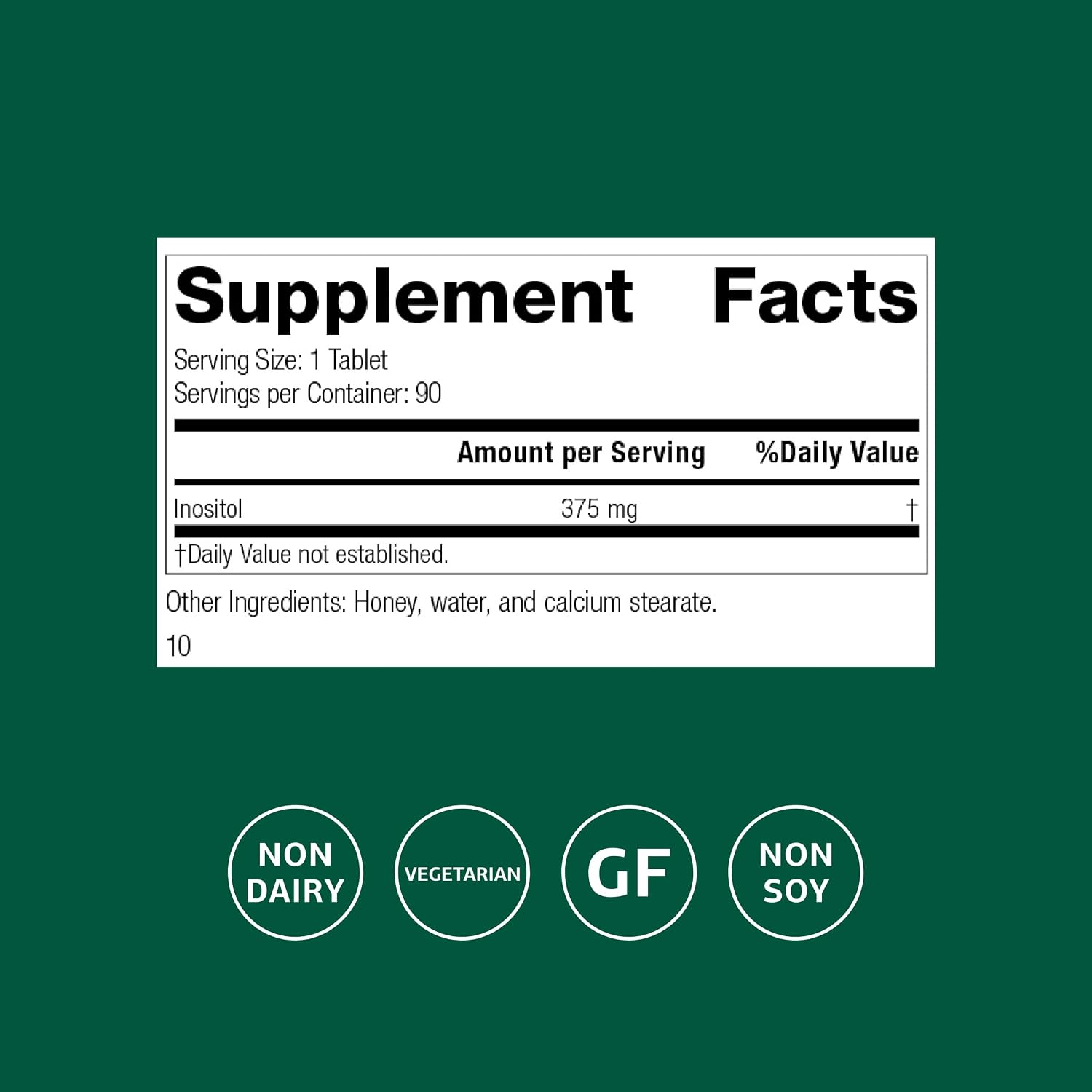 Standard Process Inositol - 90 Tablets - görsel 2