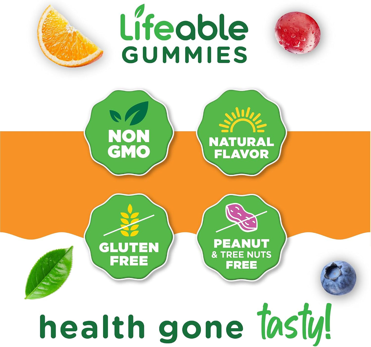 Lifeable Multivitamin for Men Gummies - Berry Flavour - 90 Gummies - görsel 4