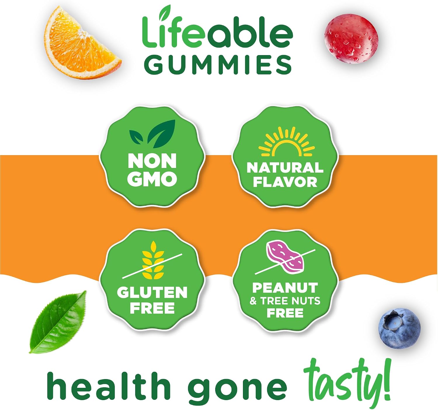 Lifeable Multivitamin for Men Gummies - Berry Flavour - 90 Gummies - görsel 4