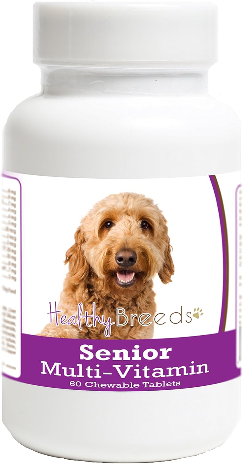 Healthy Breeds Goldendoodle Senior Dog Multivitamin Tablets 60 Count - görsel 1