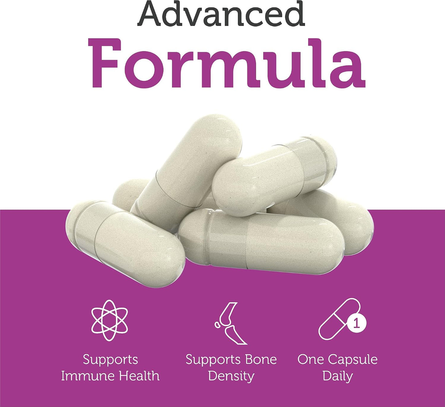 Zahler Vitamin D3 & K2 Advanced D3 & K2 Formula Supports Bone Density & Calcium Absorption, 60 Capsules. - görsel 4