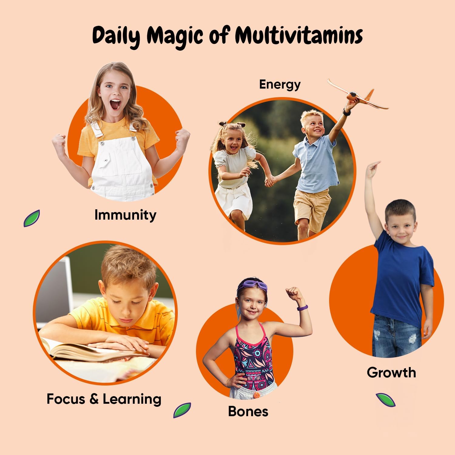 maxmedix Kids Multivitamin Gummies with Omega 3 6 9 - görsel 4